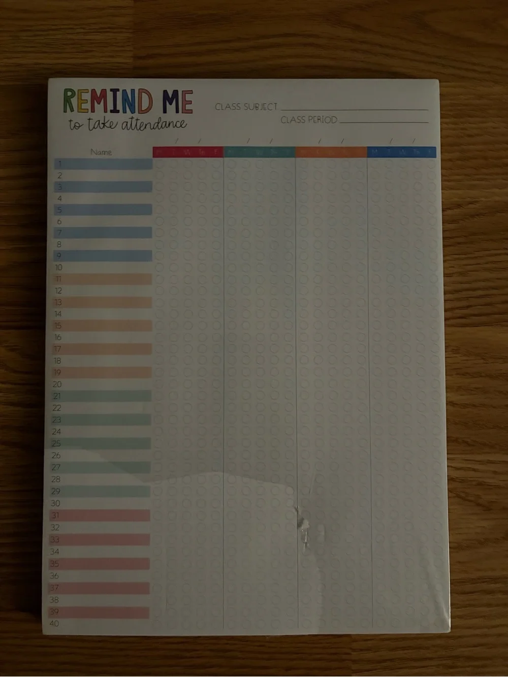 Teacher Checklist Memo Pads